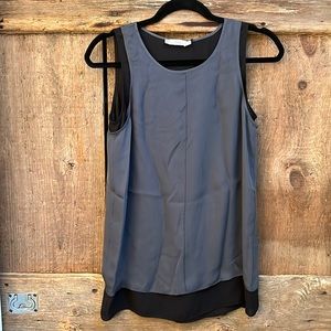 Vince silk layered tank top